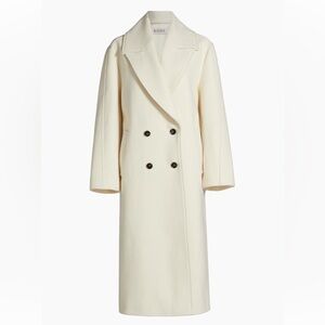 Rohe Róhe Cream Double-Breasted Women's Coat size 6 EU 38 NWT